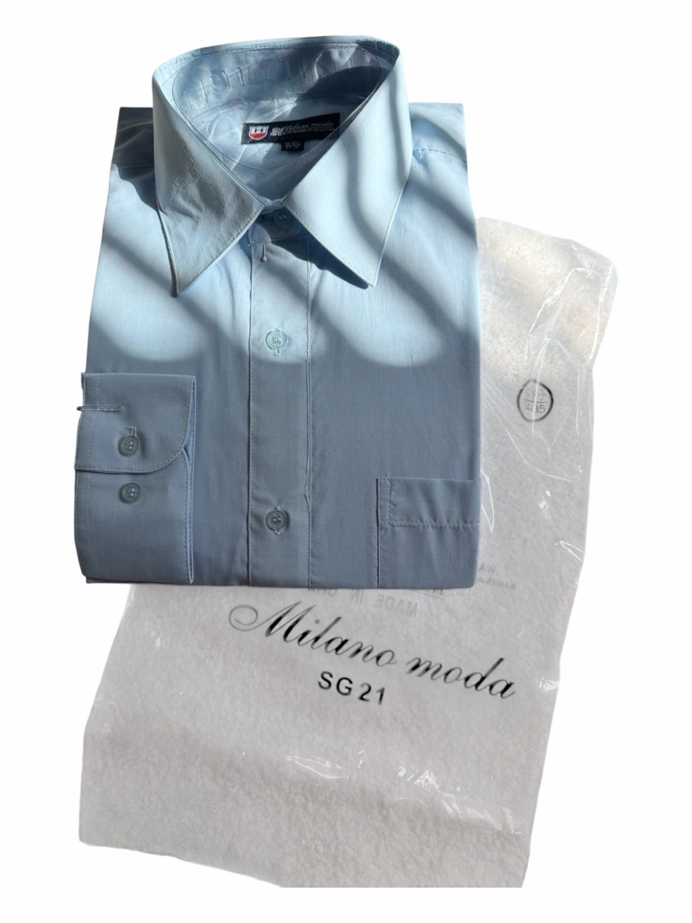 Milano Pale Blue Classic Dress Shirt